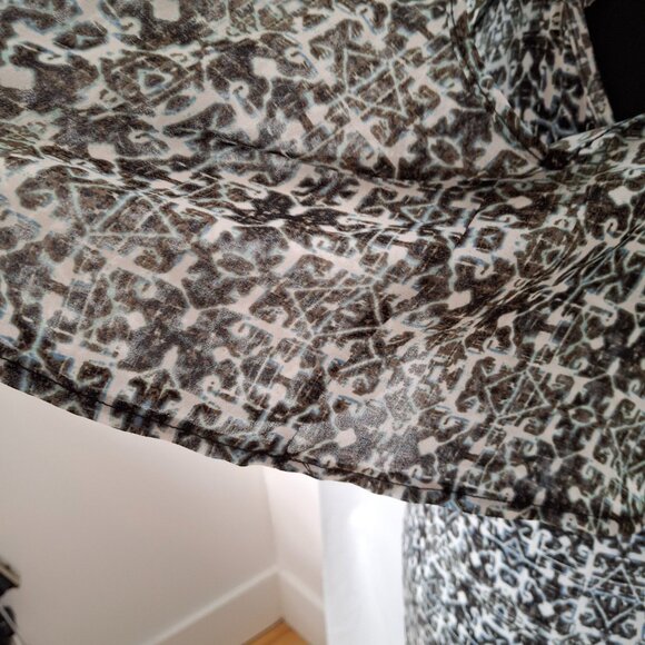 Plus 1x Chiffon Flounce Ruffle Summer Beachy Maxi Dress Aqua Blue Brown Strappy - Picture 4 of 10